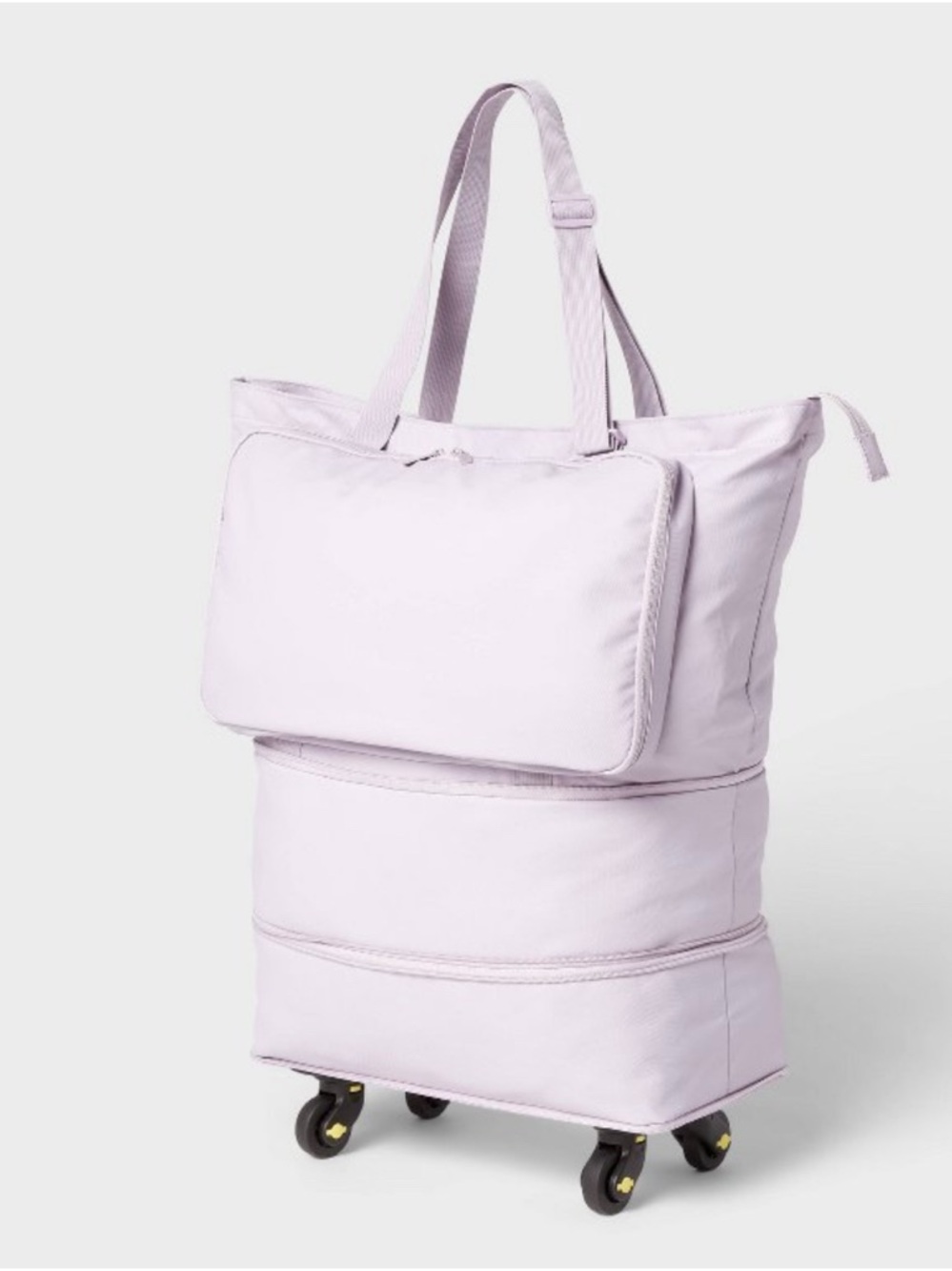 Brightroom Collapsible Rolling Tote Lavender Bag (NEW)